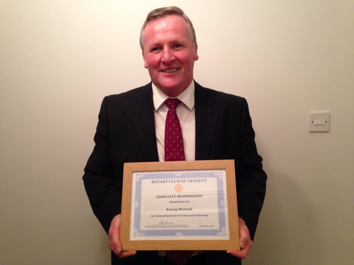 CllrMcLeod's tweet image. Humbled and Honoured to be a part of this amazing originisation in the Tranent Rotary Club. Thanks to all the Members for a great evening.