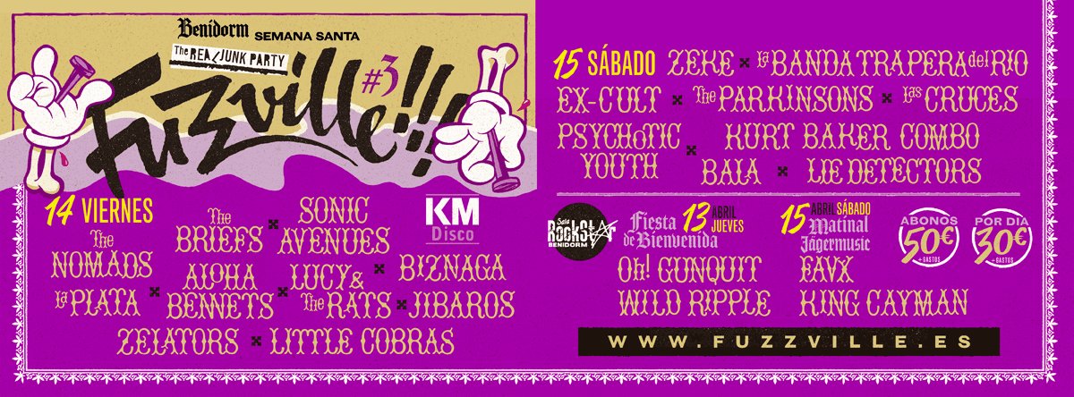 ¡Cartelazo que trae <a href="/Fuzzvillefest/">Fuzzville!!!</a> este año!