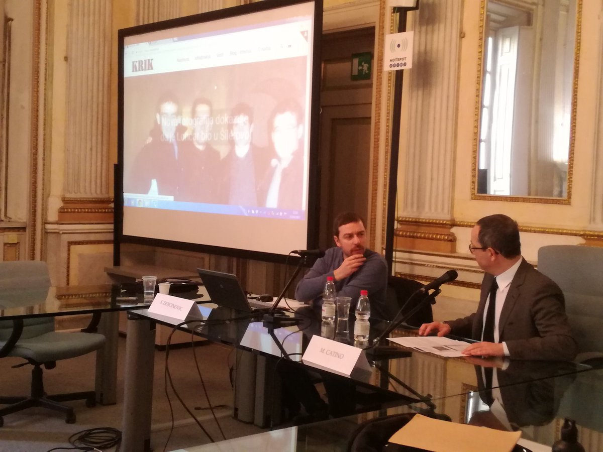 crossunimi's tweet photo. Testimonies from Serbia. "Journalism and organized crime in Serbia" by Stevan Dojcinovic (KRIK, Belgrade) https://t.co/Ybdj75FuoB