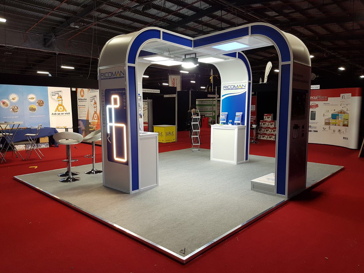 Take a look at our client <a href="/RICOMANLED/">RICOMAN</a>  modular Exhibition stand at <a href="/Elexshow/">Elex Trade Show</a> last week which incorporated their products on the stand!