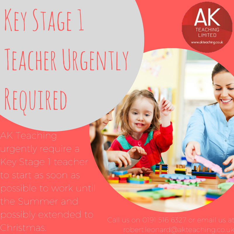 #northeastjobs #northeast #jobs #sunderland #newcastle #recruitment #education #teacher #teaching #keystage1 #ks1