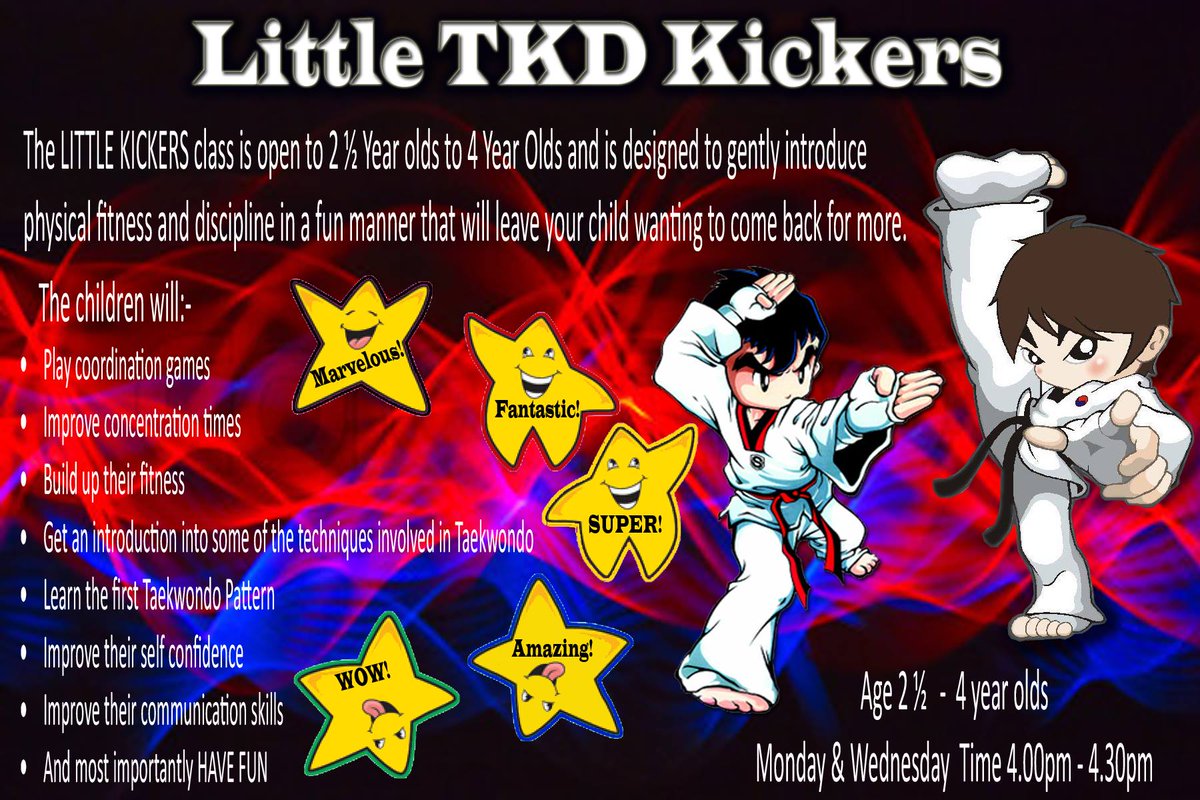 tkdwirral's tweet photo. Today at the Academy

12noon-2pm Freetime
4pm-4.30pm Little Kickers
5pm-6pm Tots
6pm-7pm Juniors
7pm-8.15pm Families
8.15pm-9pm Freetime https://t.co/g0hAFbvILu