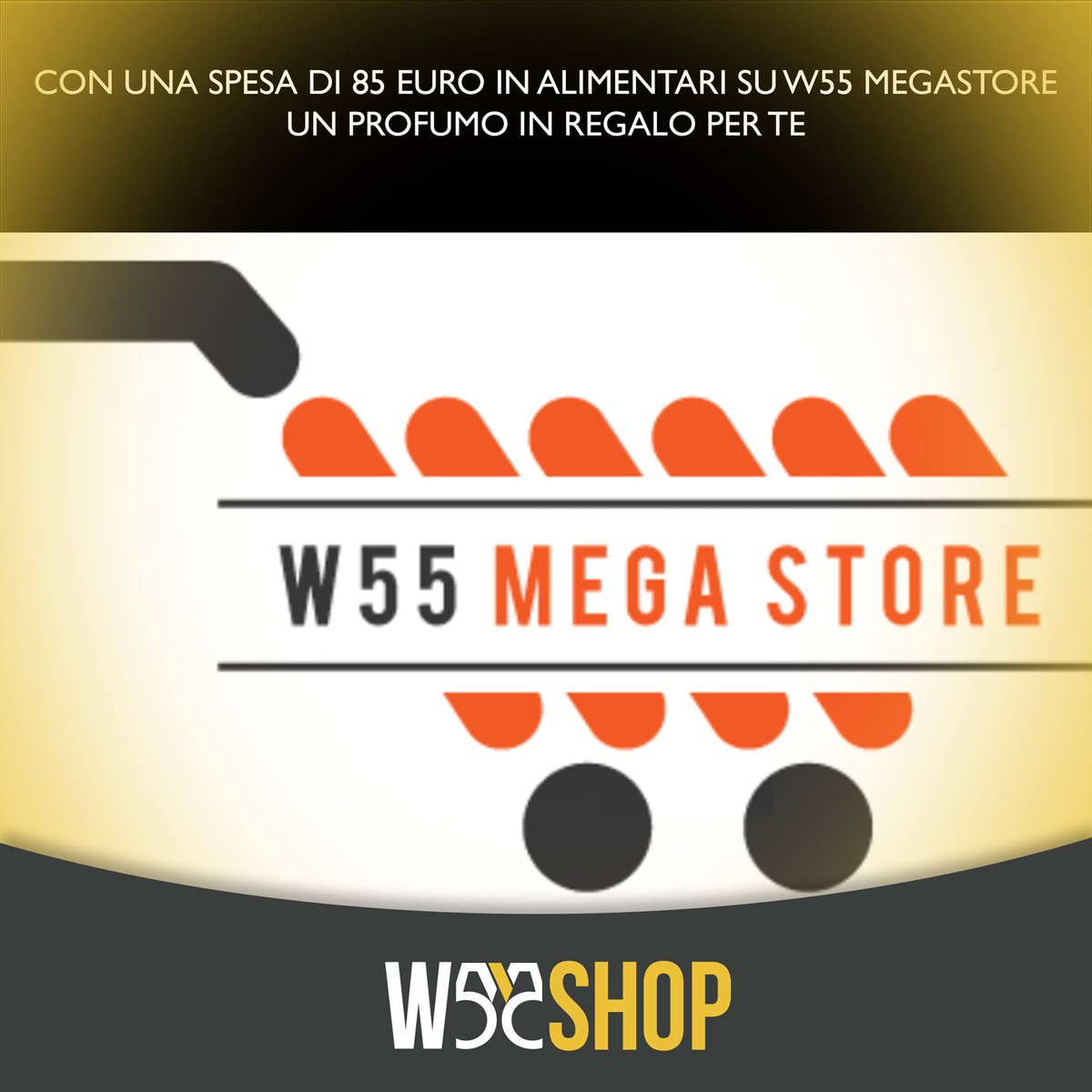 W55shop's tweet photo. Con una spesa di almeno 85 euro in alimentari su#W55MEGASTORE ti aspetta in regalo un profumo. Su ogni acquisto guadagni #Wkey https://t.co/ccV2D8gTX7