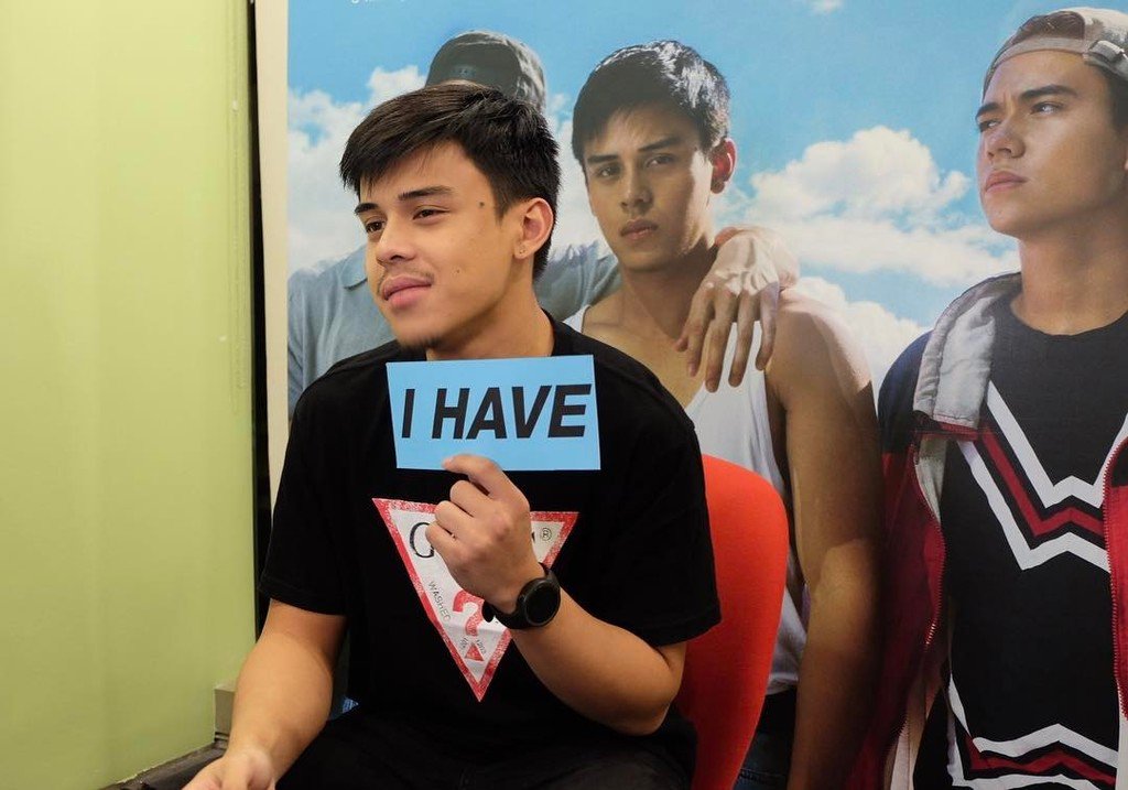 StarCinema's tweet photo. Khalil confesses that he has been punched in the face before! Omg! #StarCinemaChatWithKhalil #2Cool2Be4Gotten #2Coo… https://t.co/eIjP5CAbj6