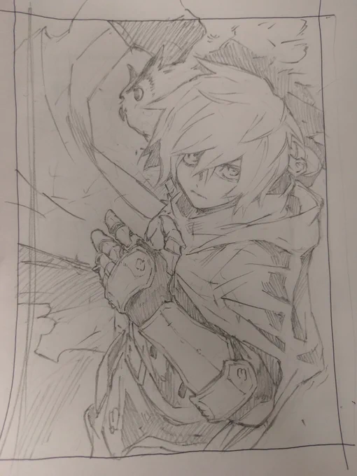 なんか出てきました
アニメイト様特典と、応援書店様の
おまけのラフ
結局、前者は予定なく派手な着色にして、後者は全然違う構図にしちゃったんですが、担当さんにはよしとしていただけたのでよかったです(;'∀`) 