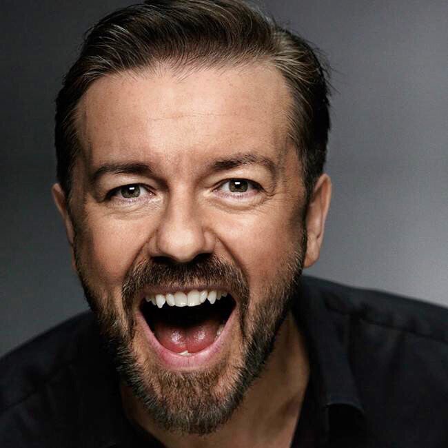 kabimpson's tweet photo. Seeing this legend tonight in Liverpool @rickygervais #humanity #livetour #comedian #standup 4th row! Look out for me Rick!! https://t.co/vaCNuqCnCy