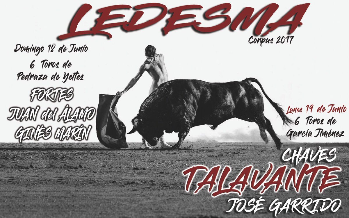 CampoCharro's tweet photo. Pedazo feria en Ledesma !!! #Corpus @JimenezFortes @JdelAlamoPRENSA @toreria @DLopez_Chaves @aletalavante @garridojm @jicascon https://t.co/KA69ogHXF4