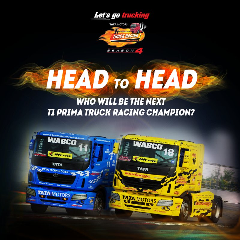 T1PrimaRacing's tweet photo. The most prestigious truck racing championship is at stake as #TeamTTL & #TeamDealerDaredevils get ready! #T1PrimaRacing #LetsGoTrucking https://t.co/MwDR2QBYqR