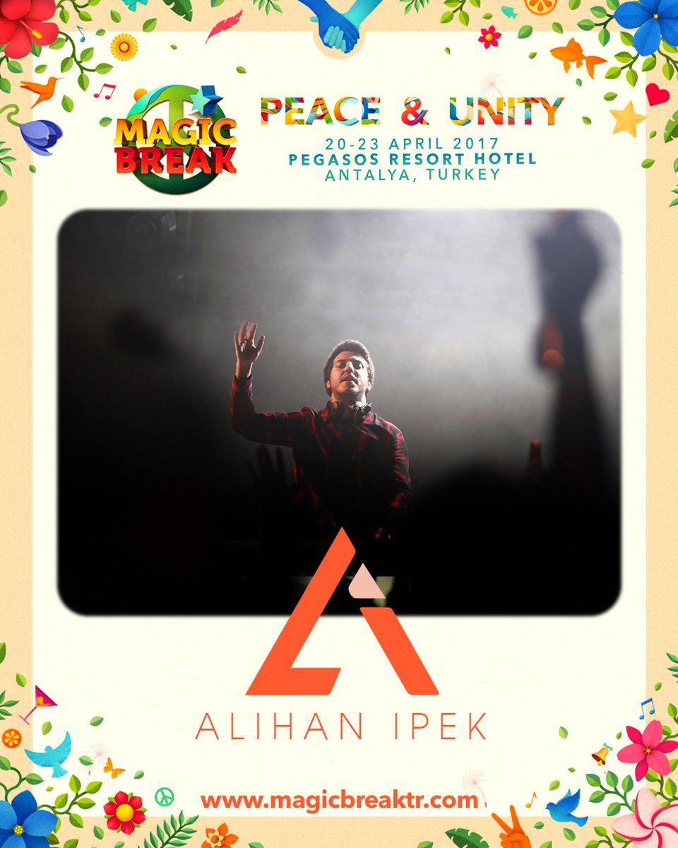 magicbreak's tweet photo. Geçen yaz ülkemizi Ultra Europe ve ADE'de temsil ederek büyük bir başarıya imza atan @alihanipek bu sene #MagicBreak'te bizlerle olacak! https://t.co/O0KughrVDV