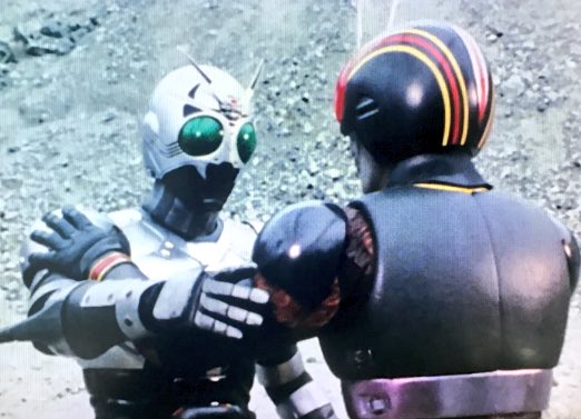 カノヒロ 仮面ライダーblack 第47話 ライダー死す Black 信彦 俺は お前を倒したくないんだ 創世王 シャドームーン どうやら私の助けが必要の様だな Black 信彦 信彦ぉ 元の姿に戻ったのか 信彦 信彦 光太郎 シャドームーン