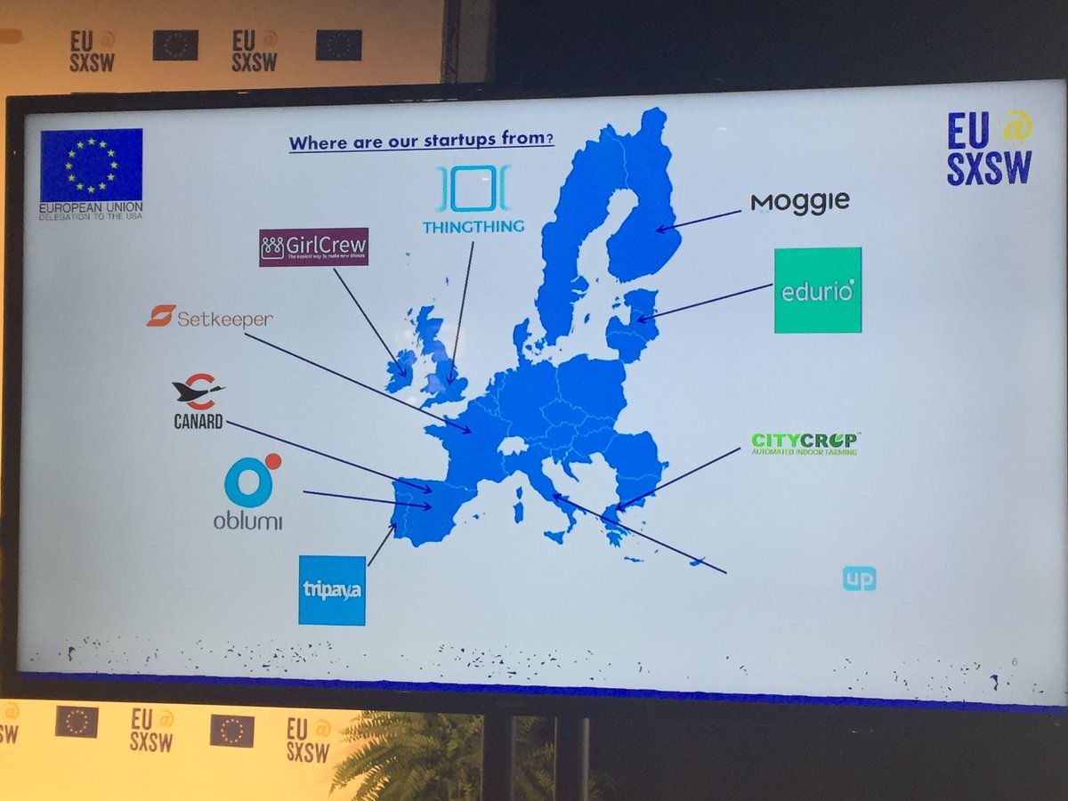 earendarczyk's tweet photo. The EU came strong with various startups from all across the union #sxsw #NetBoosterSXSW https://t.co/EaDgKfNMSE