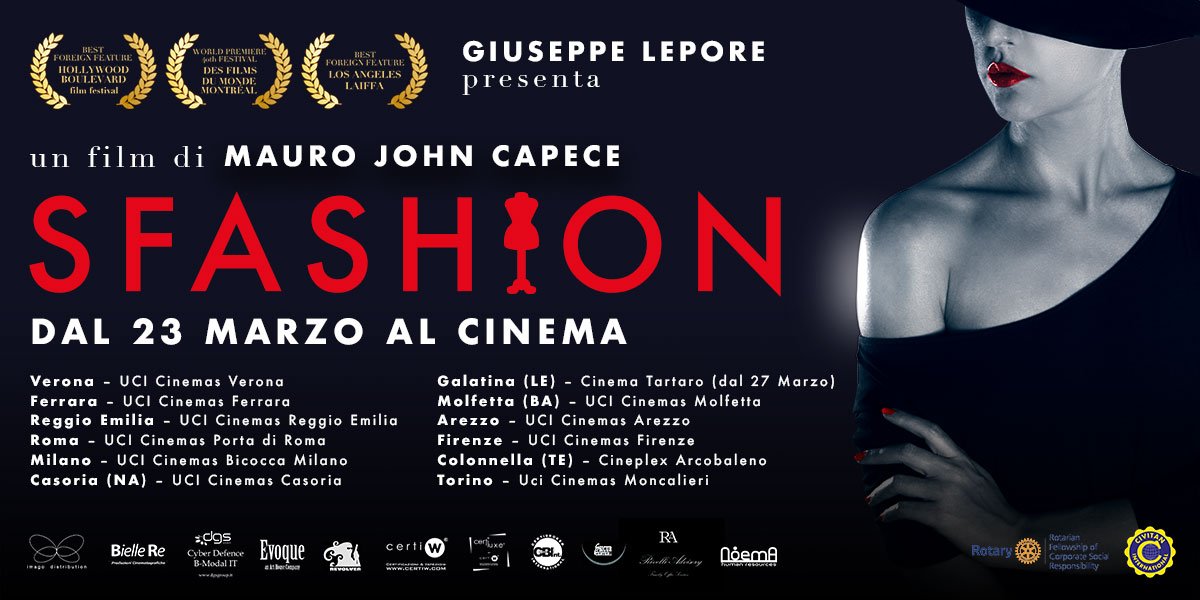 Imago_Distrib's tweet photo. Ecco le sale in cui uscirà #Sfashion di @maurojohncapece, dal #23Marzo al Cinema! #filmindipendente #cinemaitaliano #artfilm #crisi https://t.co/hnlwfYeFJg