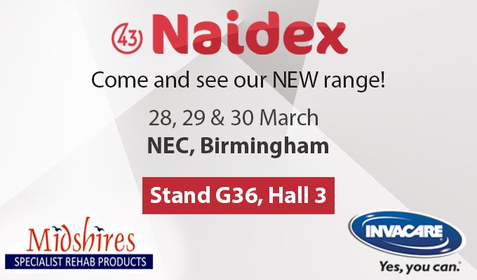 Think_Mobility's tweet photo. Don't miss out on seeing our exciting new range of products at @NaidexShows this month! 

https://t.co/1VQiZh0kaE #Mobility #Naidex https://t.co/lvVeIhmxom