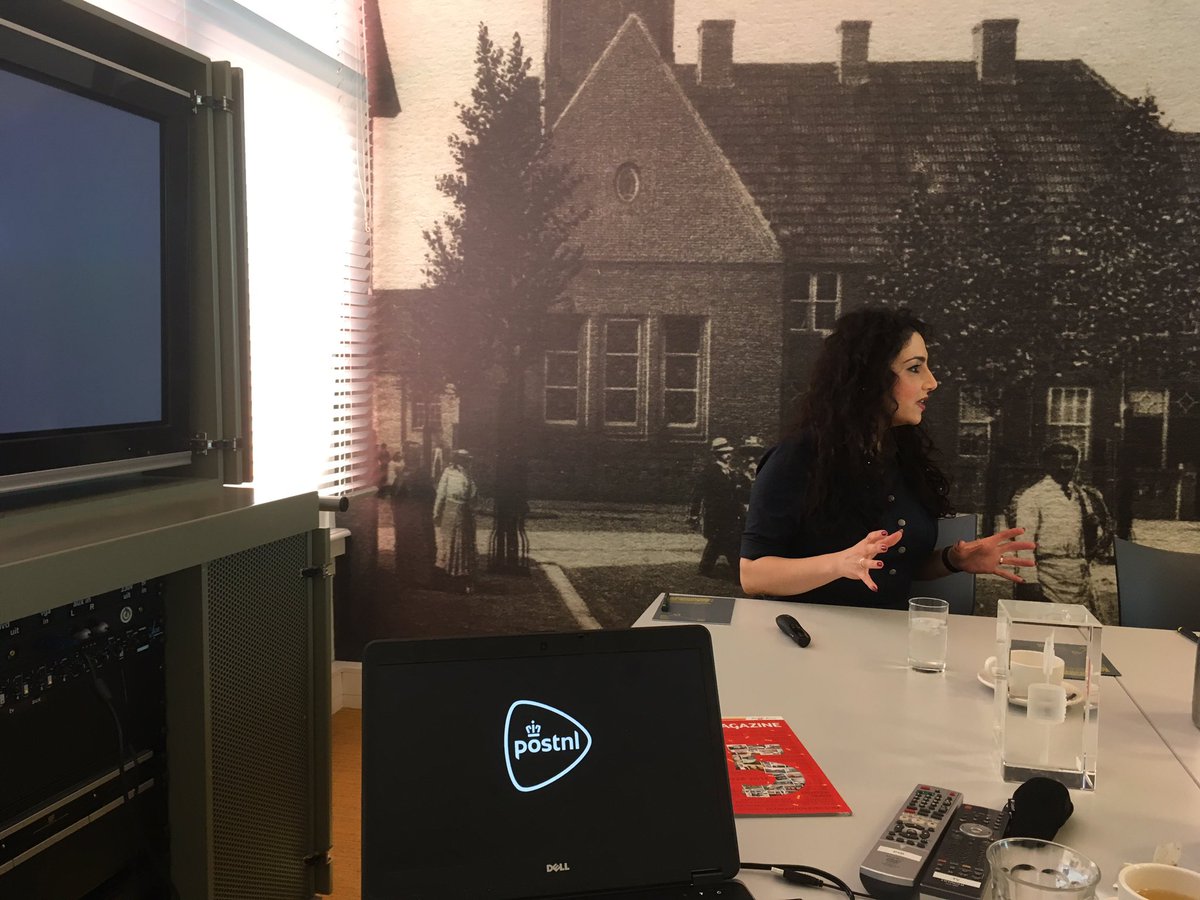 NTnl's tweet photo. Nu @maryamboonstra van @PostNL over hun marketing! #ntmarketingtrofee #lme17 #marketing #finalist https://t.co/oO9BPWfBuR