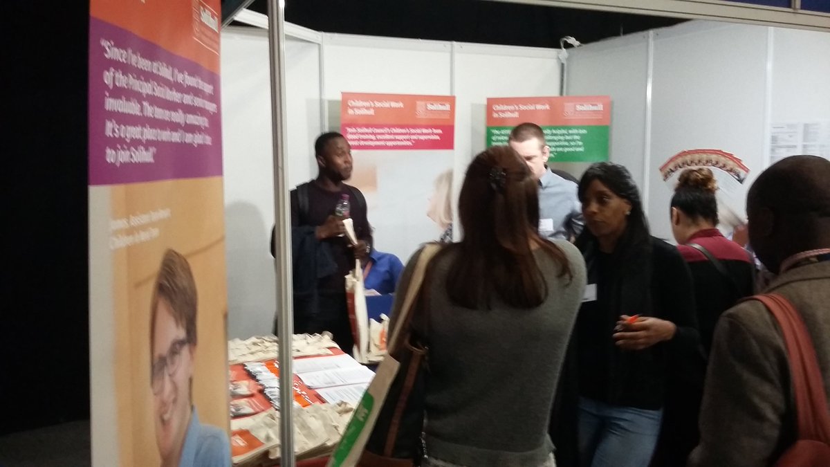Come see us today at #compassjobsfair at Millenium Point, Birmingham, to talk about being a Social Worker at SMBC.  #ChangingLivesSolihull
