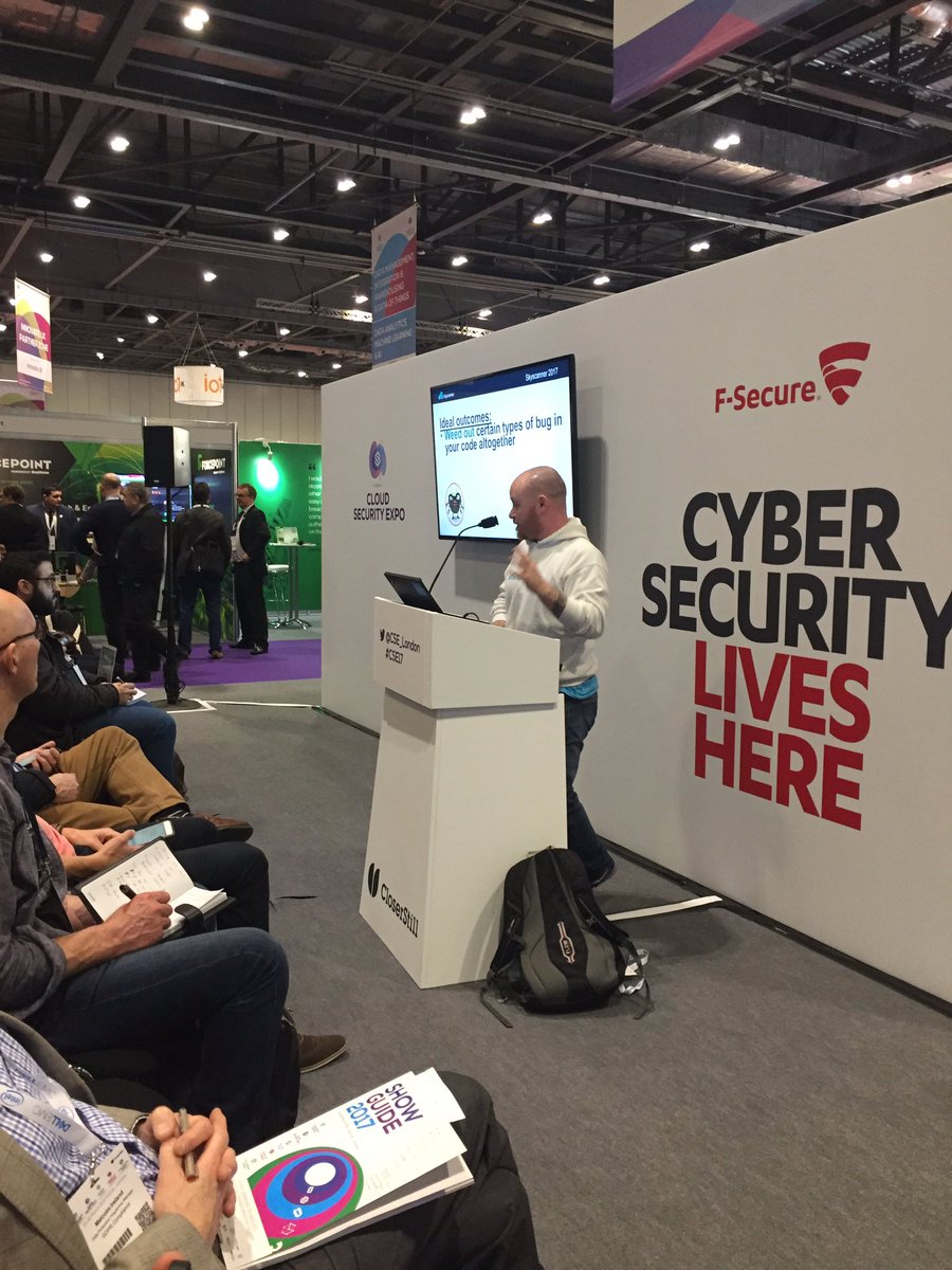 MartinFExperis's tweet photo. Just listened to a talk on protecting data/information from #Skyscanner his advise - rely on the technology. Interesting take #BigDataWorld https://t.co/11aCDuRLNn