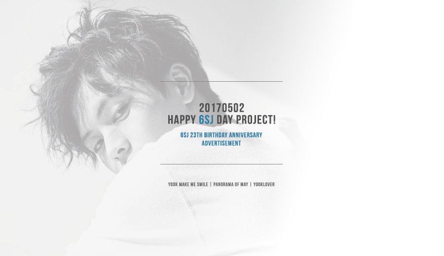 yooksmile's tweet photo. 20170502 HAPPY 6SJ DAY PROJECT!
COMING SOON
FROM. @yooksmile @panorama_95 @yooklover https://t.co/t7QvNFReys