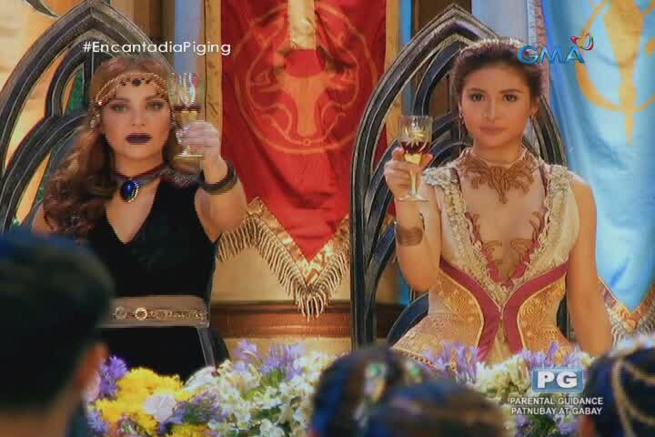 SanyaWarriors's tweet image. So binitin pa tyo kung iinumin nila ang alak @sanya_lopez #EncantadiaPiging