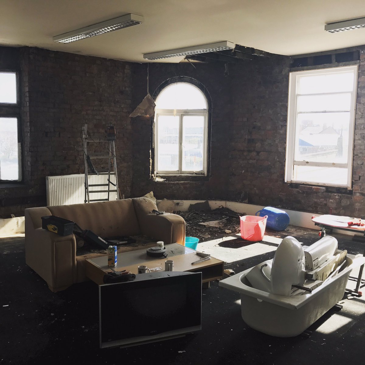 Love a good rip out ! #property #refurb #ripout