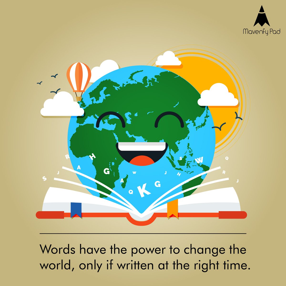 Mavenfy's tweet photo. Let your words be your power. #Mavenfy pad makes it simple for you to jot your thoughts anytime, anywhere. #ContentWriting #GoCrisp #Notepad https://t.co/cABOH51UmL