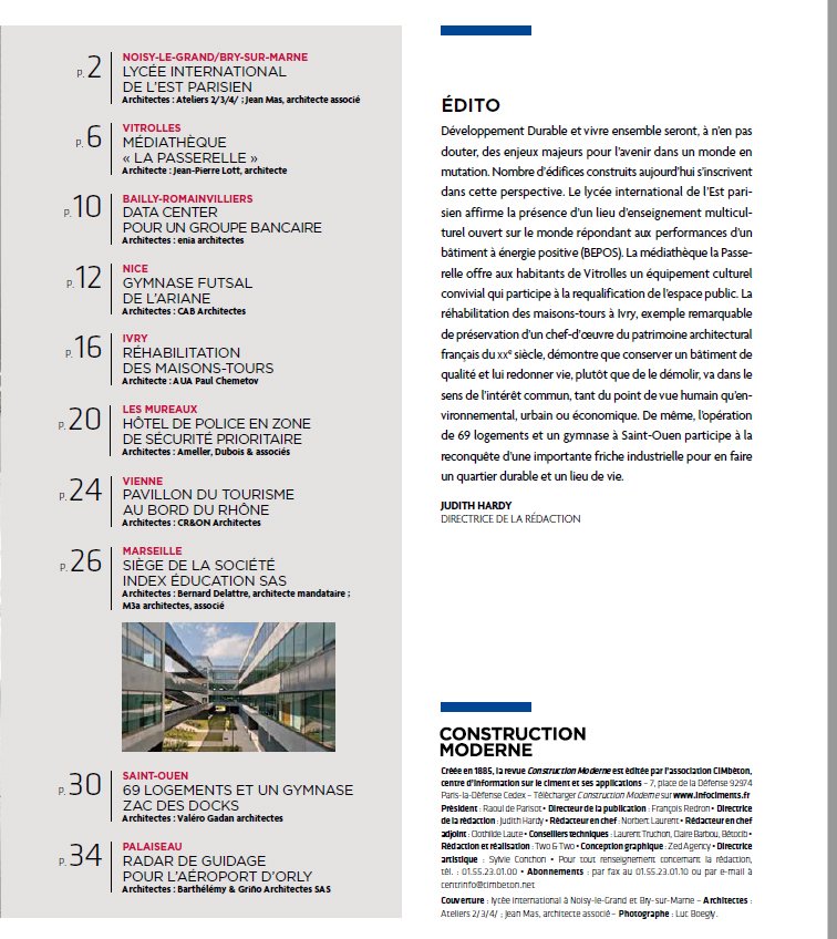 Cim_Beton's tweet photo. #CONSTRUCTIONMODERNE n°151 est sorti ! Téléchargez en avant première et abonnez vous à l'édition papier https://t.co/z9DDWcTyJE #archibeton https://t.co/VIFHZqZ1H2