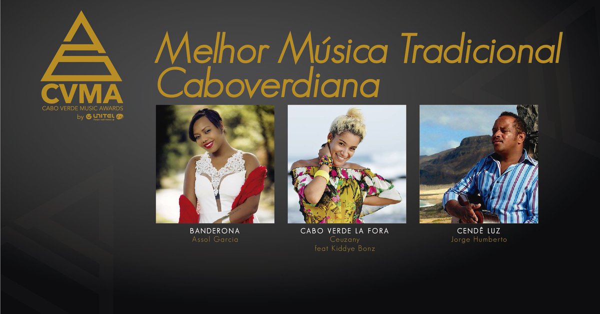 cvmusicawards's tweet photo. E os nomeados são...
MELHOR MÚSICA TRADICIONAL CABOVERDIANA
#cvma #cvmabyuniteltmais #caboverdemusicawards #uniteltmais https://t.co/HskFnII6wL