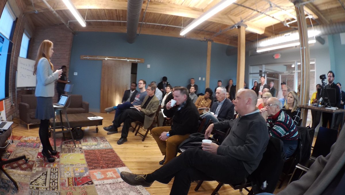 philyanov's tweet photo. Next up is @Capaven at @1MillionCupsGVL. #1mcgvl Thanks to @wearemtn for video! https://t.co/q829jLKjSF
