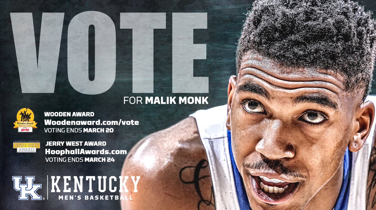 KentuckyMBB's tweet photo. Have you voted for @AhmadMonk today? #VoteMonk https://t.co/VYjsiTMixF