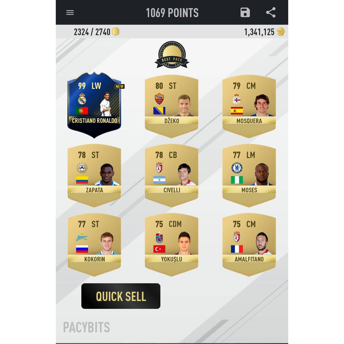 JuskaKarolis's tweet photo. Made in FUT 17 PACK OPENER app by PacyBits

Download for Android:
https://t.co/9AhtcNgu0e https://t.co/JqH5KZvEUt