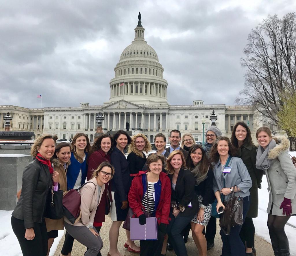 mayoclinicOBGYN's tweet photo. Mayo's Emily Barnard &amp; @jeniferbyrnes  were there!  @MNACOG Capitol day for the 600+ ObGyns on the Hill. Largest MN ACOG contingent ever https://t.co/DBn0ZPDr6y