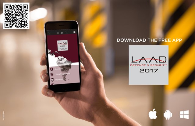 LAAD_Exhibition's tweet photo. Baixe o APP exclusivo da LAAD DEFENCE &amp; SECURITY #LAADDefence https://t.co/UouU9ZuAa4