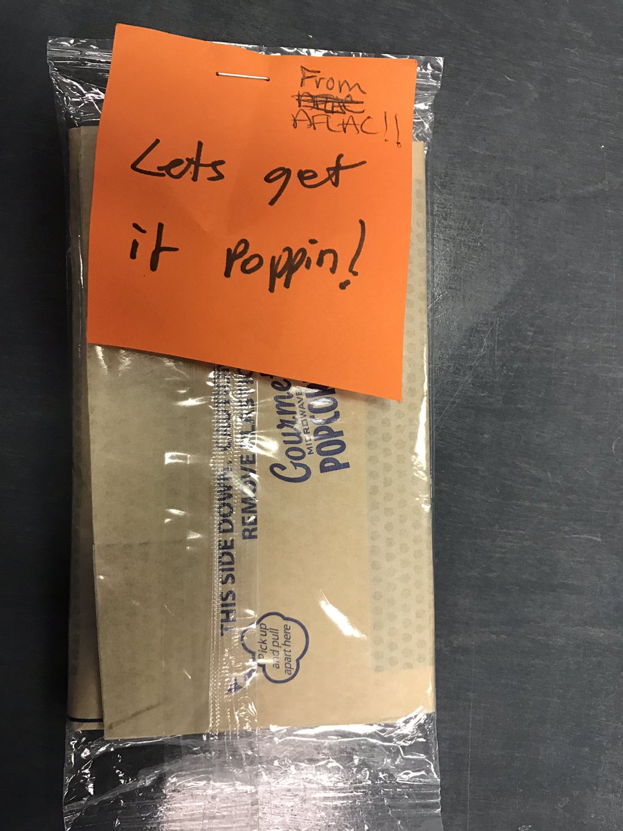 cmcnlly's tweet image. So an @Aflac rep came by while I was out of the office... he left this #Sales #leavebehind #FirstImpressions