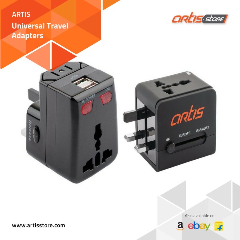Artis_Store's tweet image. A solution to all your charging worries!
Travel with the #Artis #UniversalAdapter &amp;amp; plug-in all your devices. Buy at bit.ly/2mmrfUH