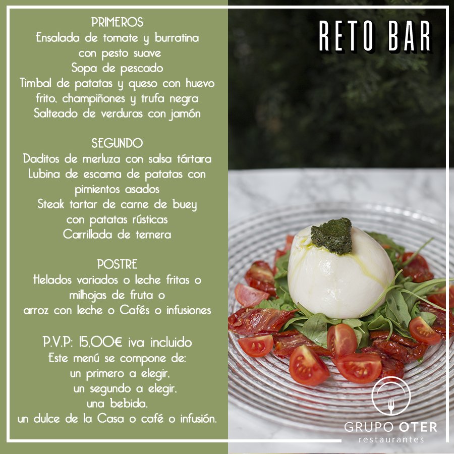 ParrilladelMago's tweet photo. ¡Menú semanal disponible en @RetoBarGo, esperamos que os guste! 😋😁
#Menú #Menusemanal #RetoBar #GrupoOter https://t.co/DMQAcvzYA8