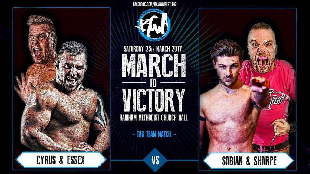RCWAOfficial's tweet photo. Huge tag team action coming you way on March 25th!! RCWA British Heavyweight Champion Chuck Cyrus teams with RCWA B… https://t.co/1sXmaN617w