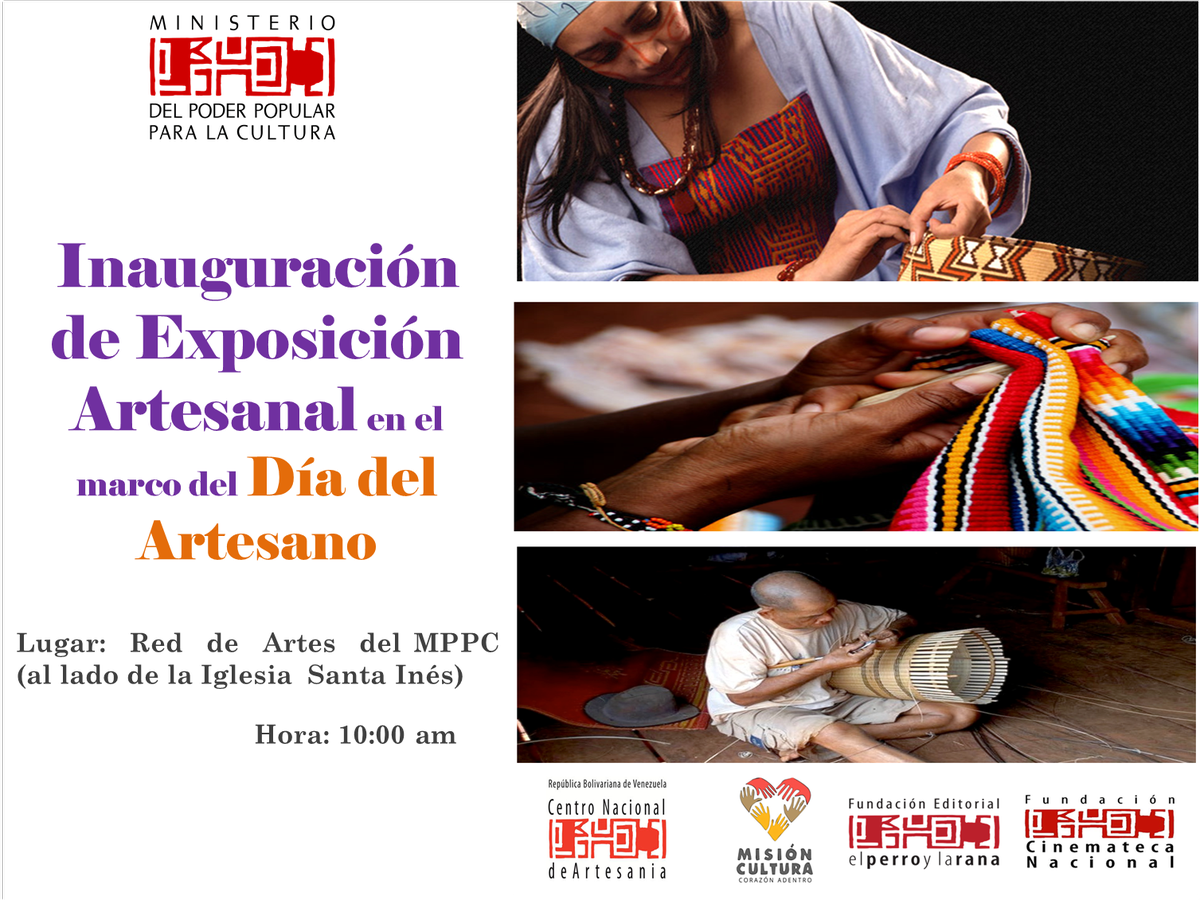 reddearte's tweet photo. #Sucre #Viernes Inauguración de Exposición Artesanal #SemanaDelArtesano Tienda Red de Arte https://t.co/KJ6Y9k63Tb