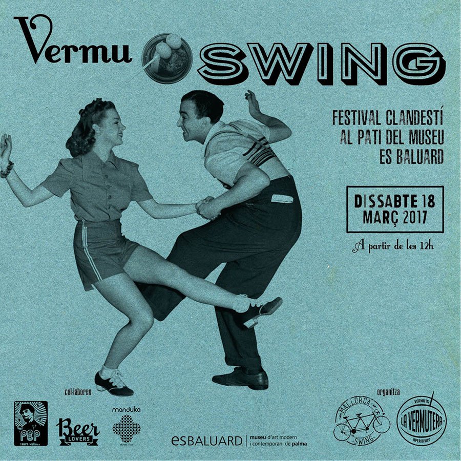 Dissabte 18  tothom a firà per #Palma i després a fer es #vermut i ballar #swing a n'Es Baluard