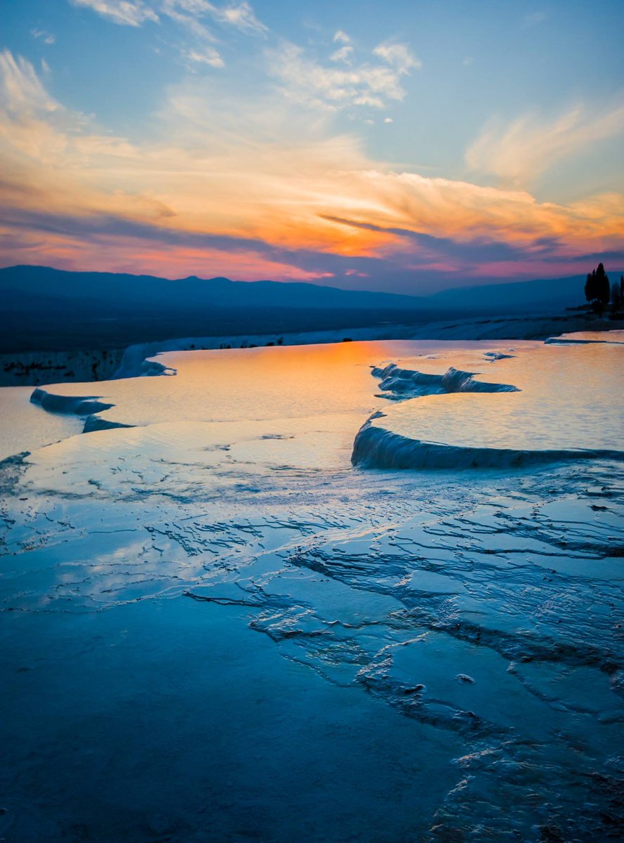 Turkey's natural day spa - beautiful Pammukale. #travel