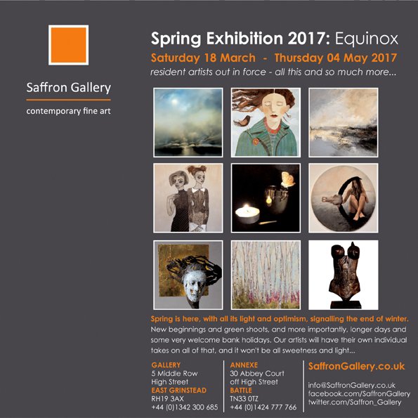 Spring Exhibition 2017: Equinox
Starts this Saturday - don't miss it!
#EastGrinstead &amp; #Battle
#contemporaryart