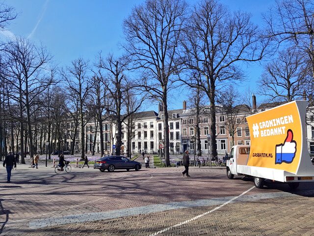 Stralende groeten uit Den Haag. We maken het goed! #GroningenBedankt