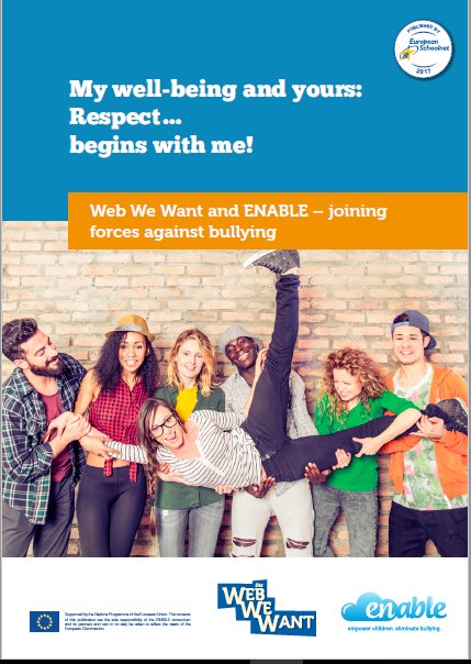 eu_schoolnet's tweet photo. #WebWeWantEU & #ENABLEEU have joined forces against bullying. New resource for teens launched on #SID2017! https://t.co/xoPsuZrYlU https://t.co/OgcArtftNJ