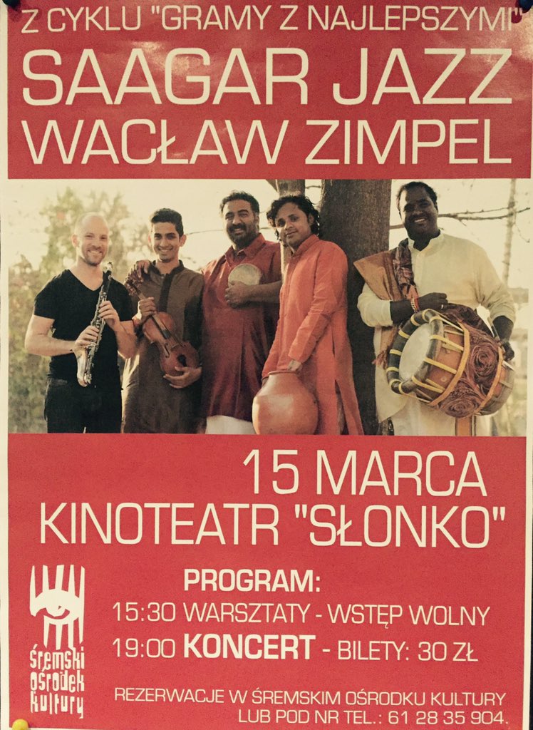 ghatamudupa's tweet photo. After a lovely concert in #Hamburg we are back in #Poland. Today doing a workshop followed by a concert with team @saagaraofficial https://t.co/qG7srPUGLJ