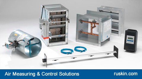 Ruskin has a comprehensive line of Air Measuring &amp; Control Solutions ow.ly/MITT309VEQH #IAQ