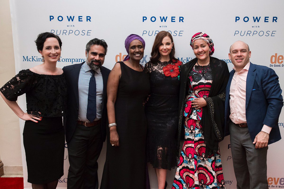 Such an uplifting evening hearing from our #powerwithpurpose honorees in snowy NYC. Wow, talk about #globaldev careers to inspire!