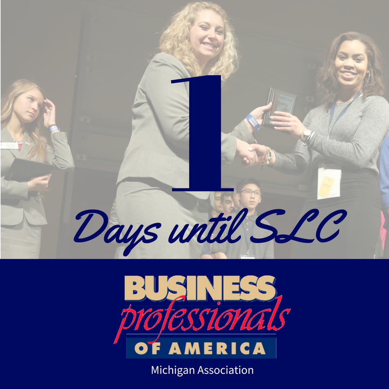 MichiganBPA's tweet photo. Guess what day it is! That's right, March 15, tomorrow marks the beginning of the 45th annual #mibpa SLC! https://t.co/dSCUq5roHZ