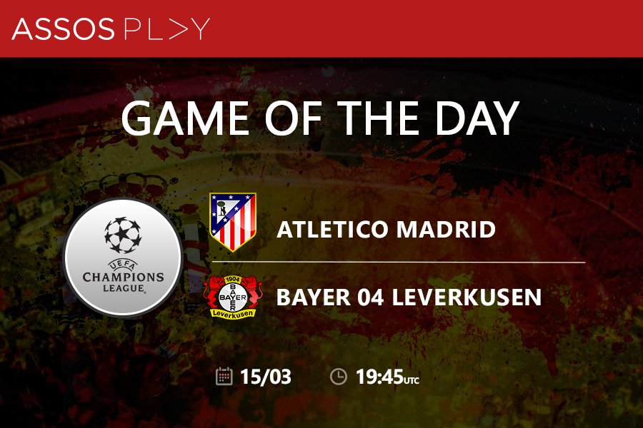 Assosplay's tweet photo. 🏆 #ChampionsLeague
⚽ Atletico Madrid vs Bayer Leverkusen
📅 Wednesday, 15th of March
🔝 Tip: Under 2.5 goals at 2.12
🎯 https://t.co/HG6waILNvI https://t.co/Hm5AmBPoYM