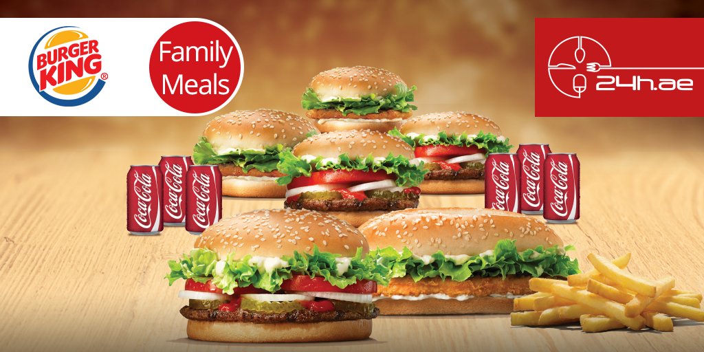 24hae's tweet photo. Burger King offers you tasty family meals with special offer only when you order by 24h. Check them out and order: https://t.co/41lI81yVsB https://t.co/Oau9mmd8sn