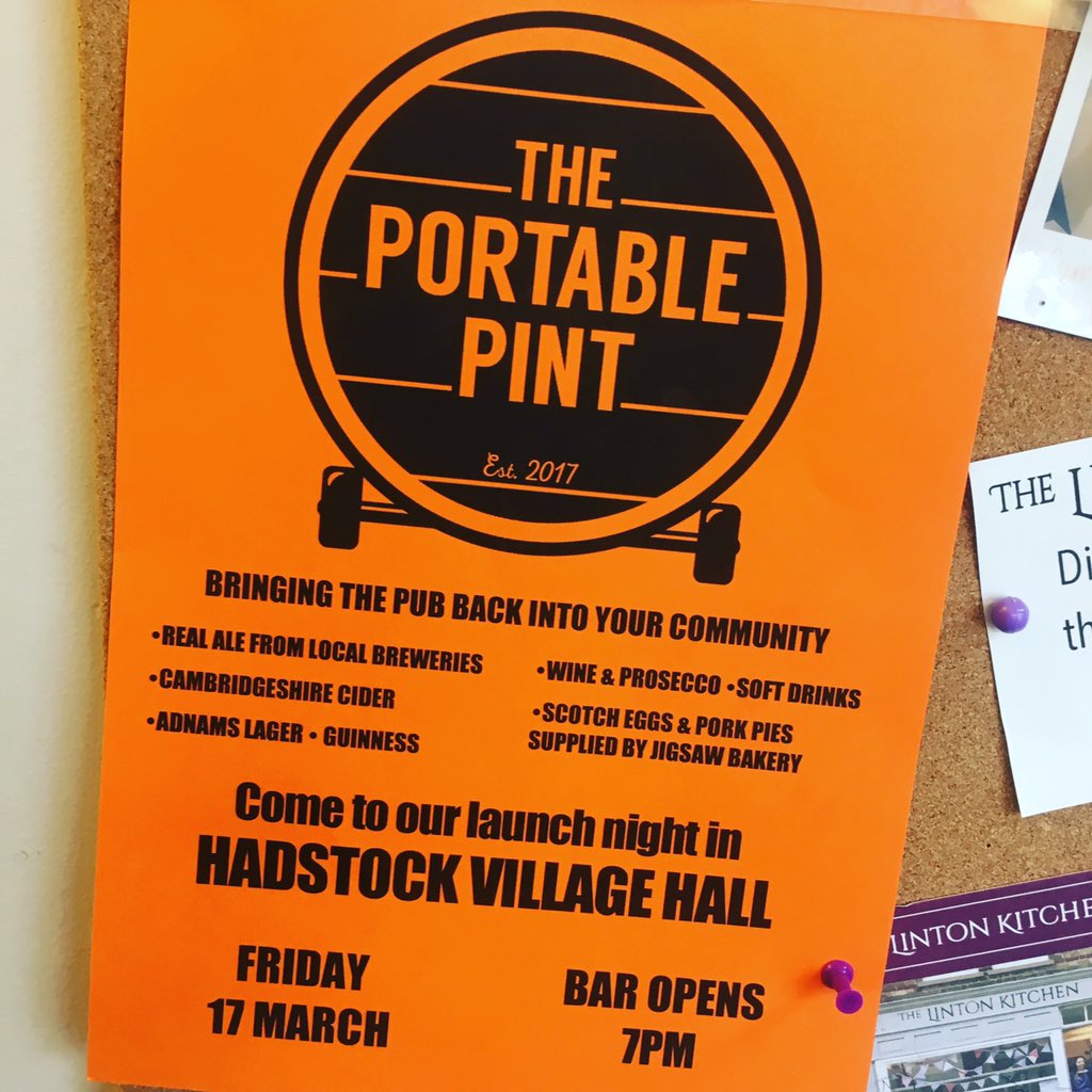 We're headed here on Friday for the launch of @ThePortablePint... who's in? RT