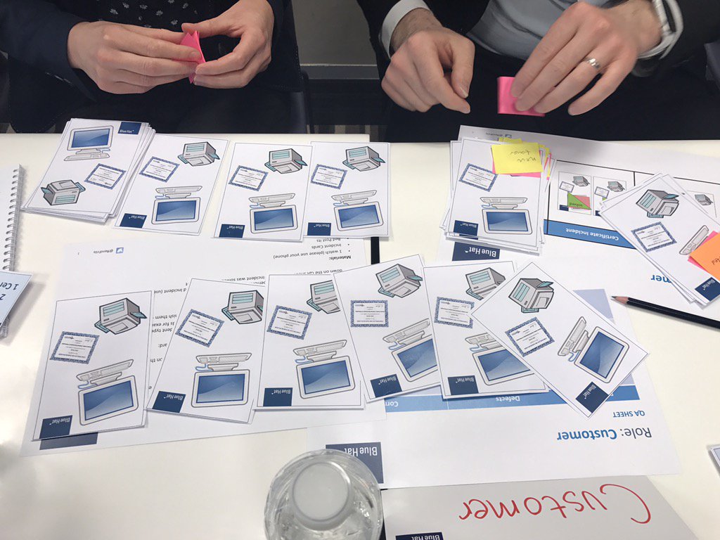 Had a great rime running a role-based lean incident game at #LeanIT2017 #leanitil