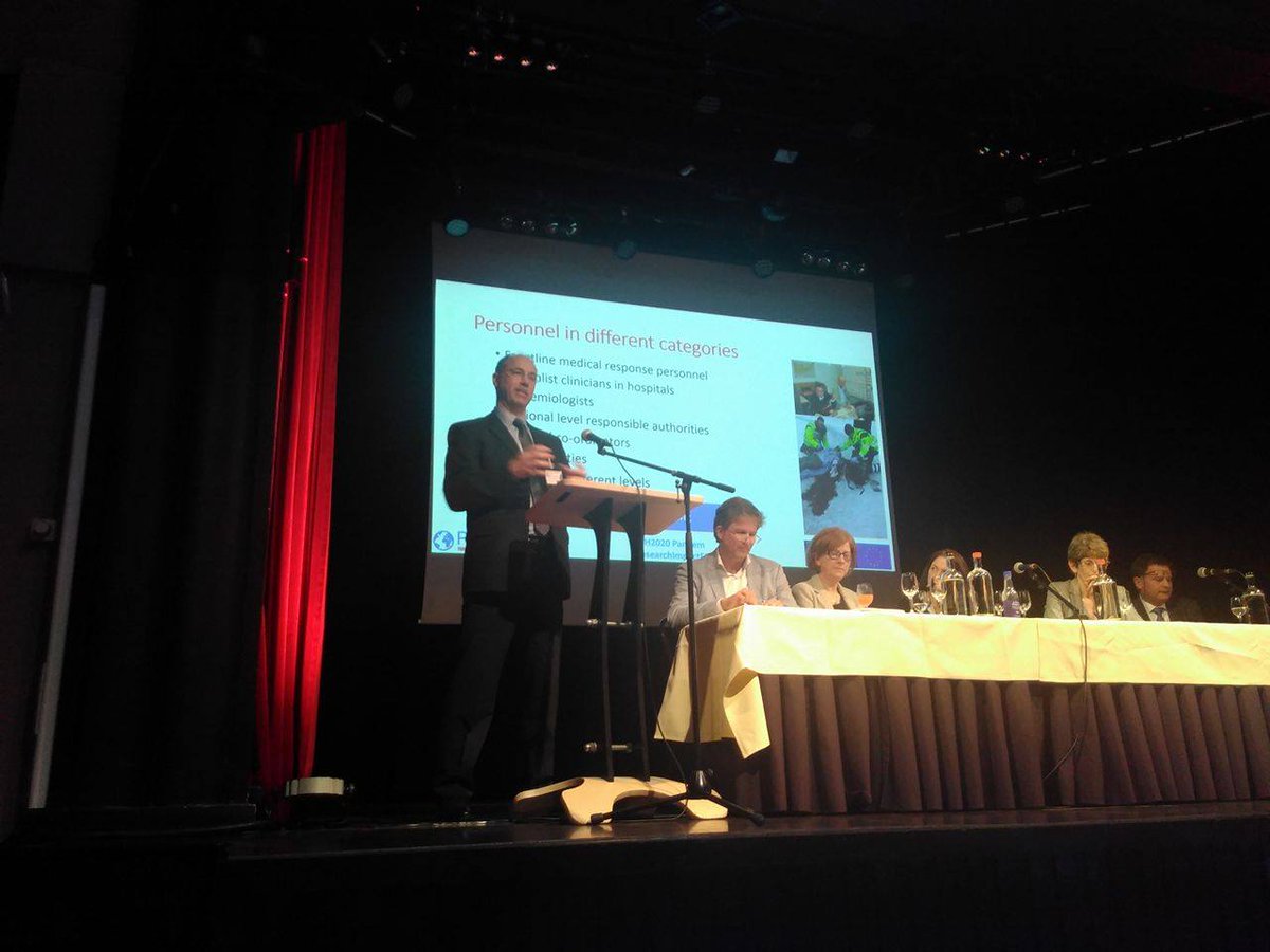 H2020Pandem's tweet photo. Mirko Thorstensson from the Swedish Defence Research Agency makes the case for learning from military training for pandemic preparedness. https://t.co/voawJOkWrT